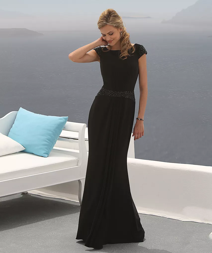 Robe longue de cérémonie noire