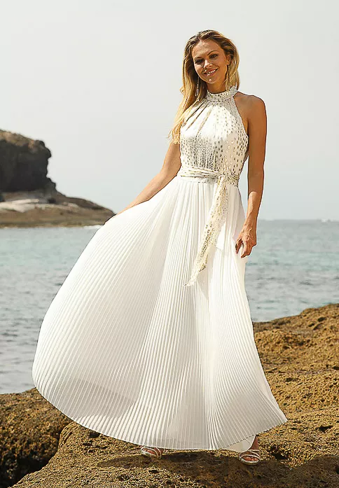 Robe pour mariage civil blanche Linéa Raffaelli