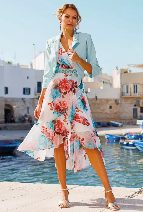 Ensemble fluide imprime pour mariage Cario Mode